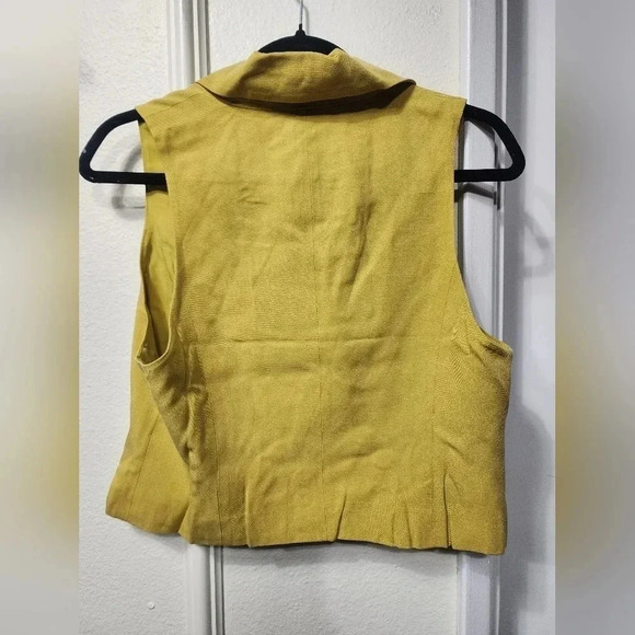 Free People Gabbie Yellow Vest S Festival Party Chic Feminine - Picture 5 of 5
